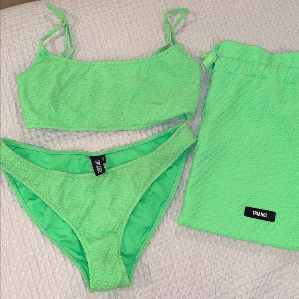 TRIANGL neon green bikini